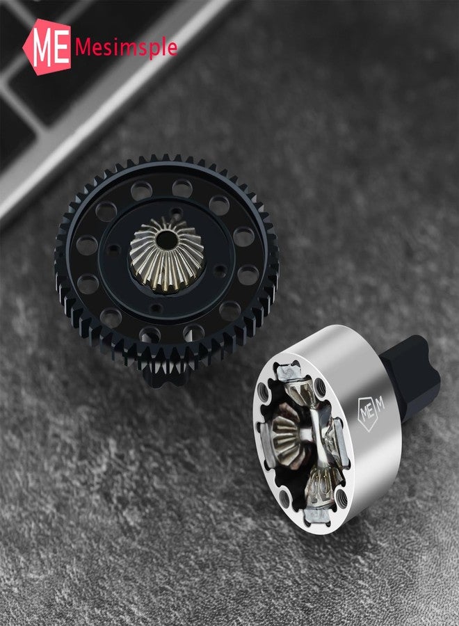 Mesimsple Reduce Speed 52T Center Differential Diff Gear for Arrma 1/7 Felony Infraction Fireteam Mojave 6s 1/8 Typhon Outcast Kraton Notorious 6s blx Series Upgrades Part Silver - Image 2